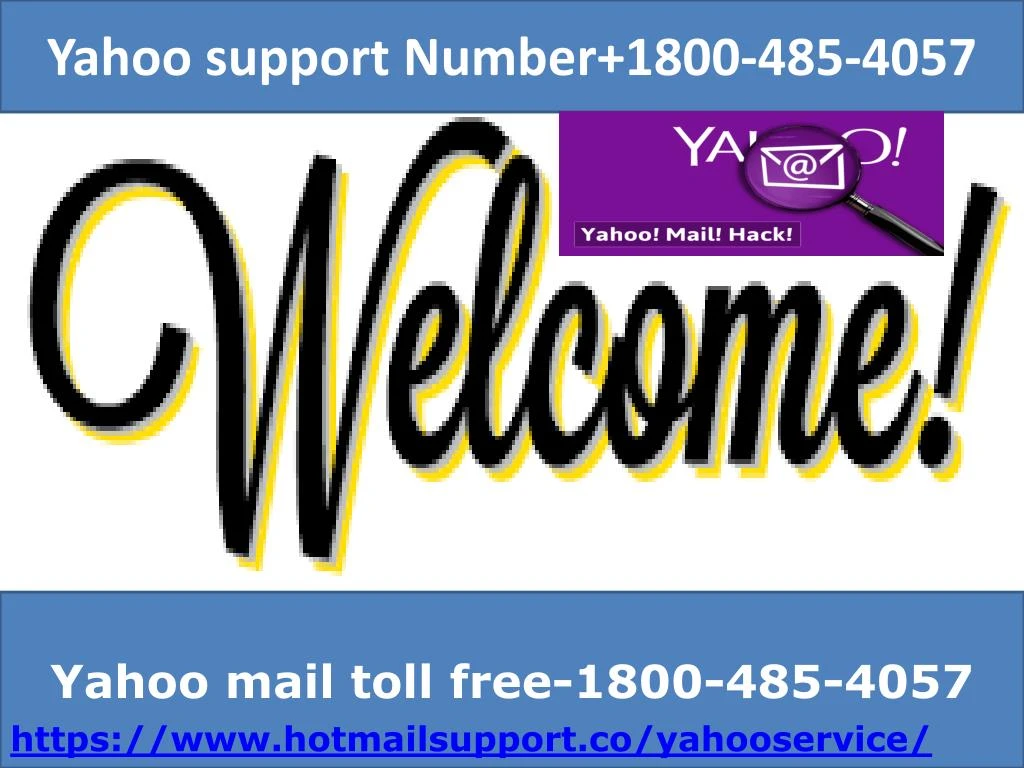 yahoo support number 1800 485 4057