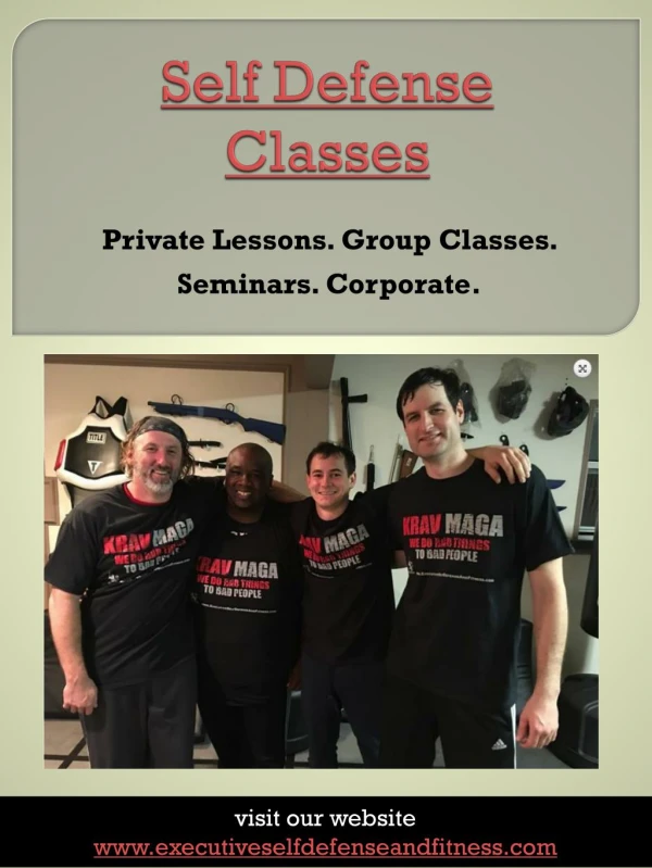 Self Defense Classes|https://executiveselfdefenseandfitness.com/