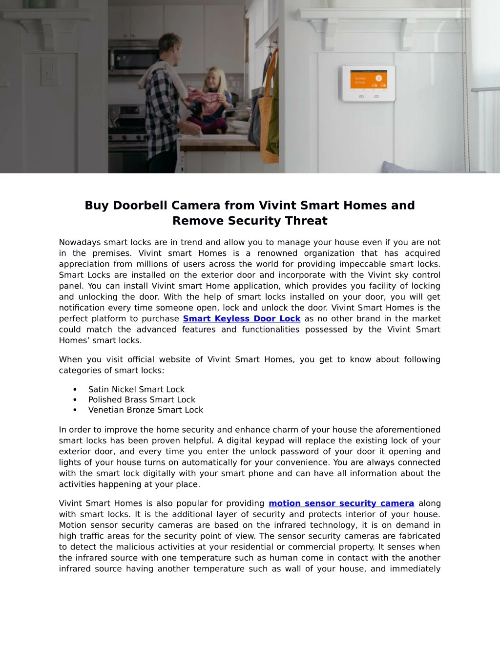buy doorbell camera from vivint smart homes