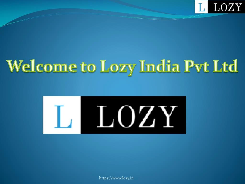 wel come to lozy india pvt ltd