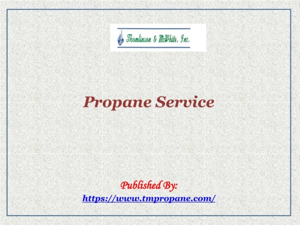 Propane Service