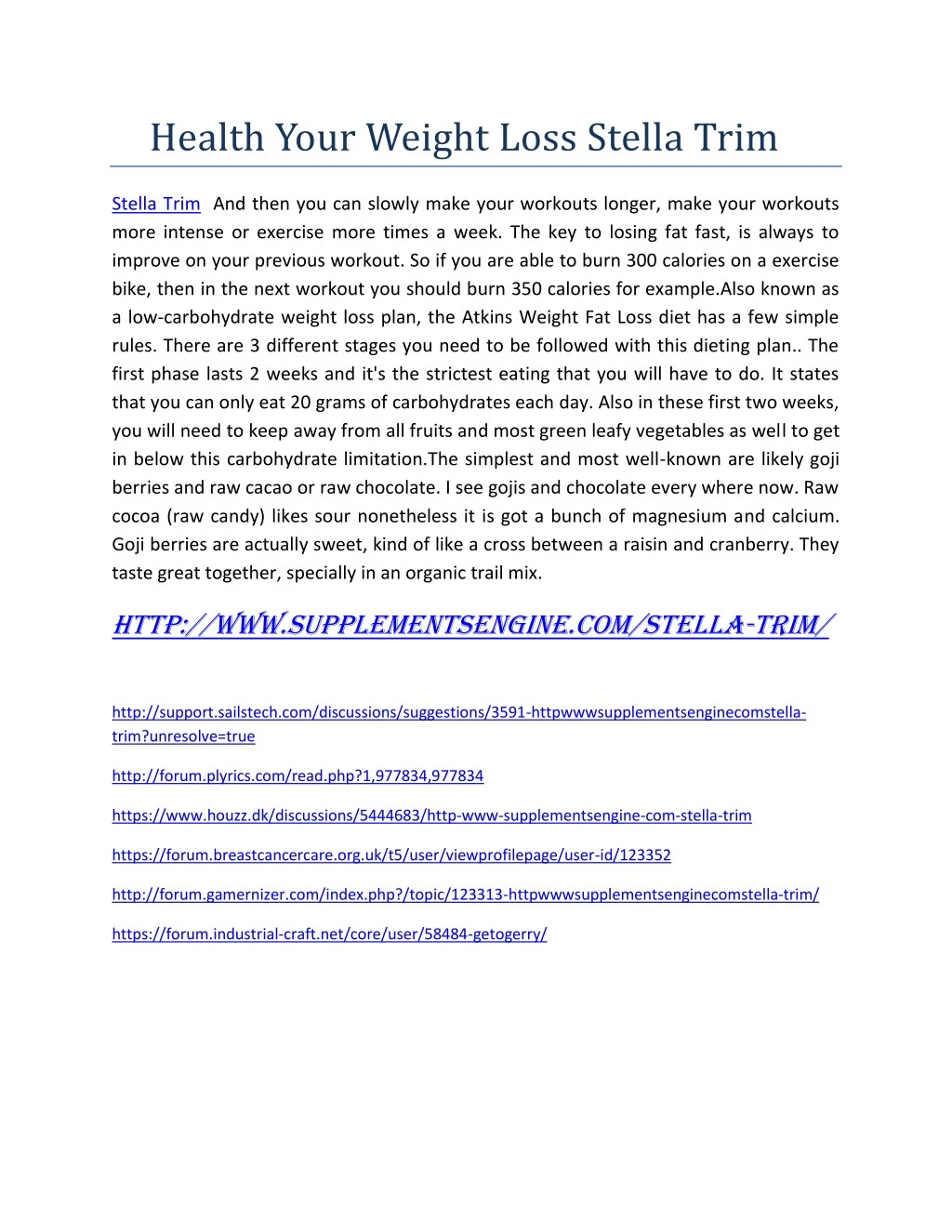 health your weight loss stella trim