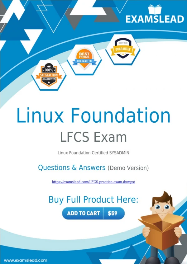 Update LFCS Exam Dumps - Reduce the Chance of Failure in Linux Foundation LFCS Exam