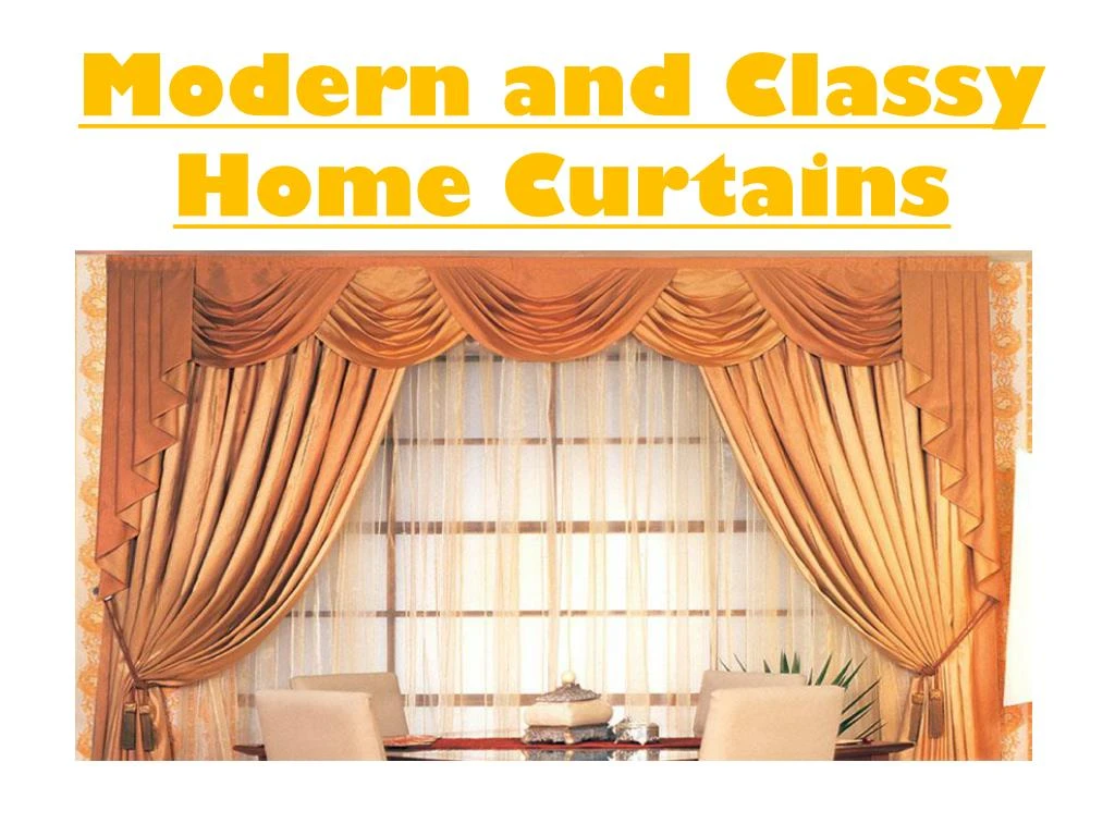 modern and classy home curtains