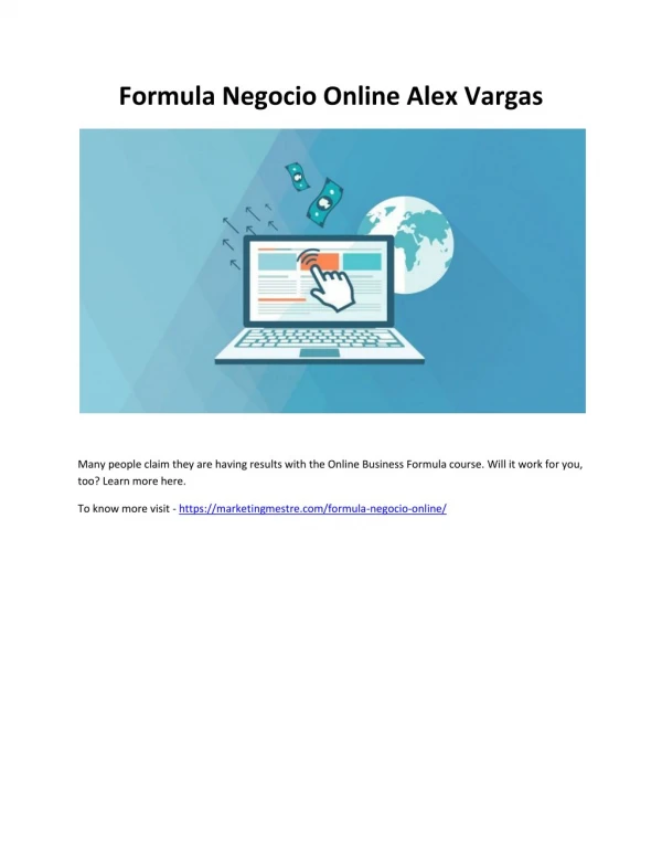 formula negocio online alex vargas