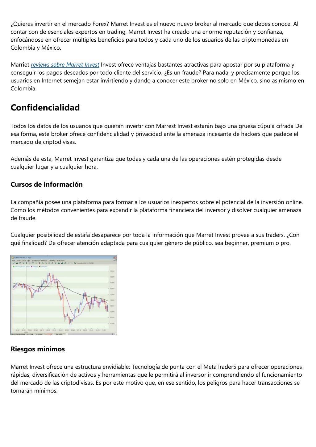 quieres invertir en el mercado forex marret