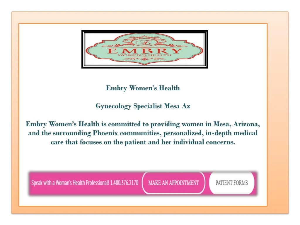 embry women s health gynecology specialist mesa