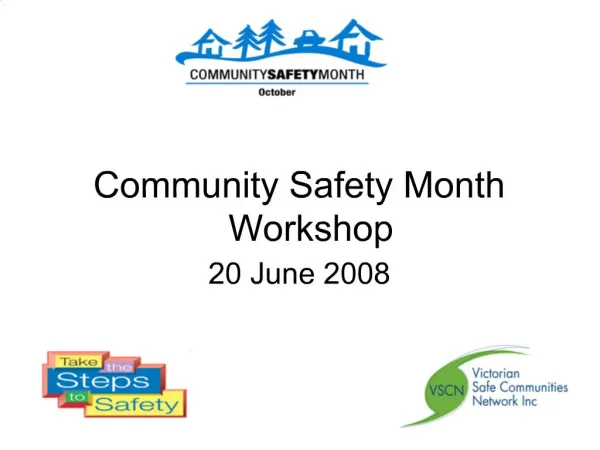 Community Safety Month Forum