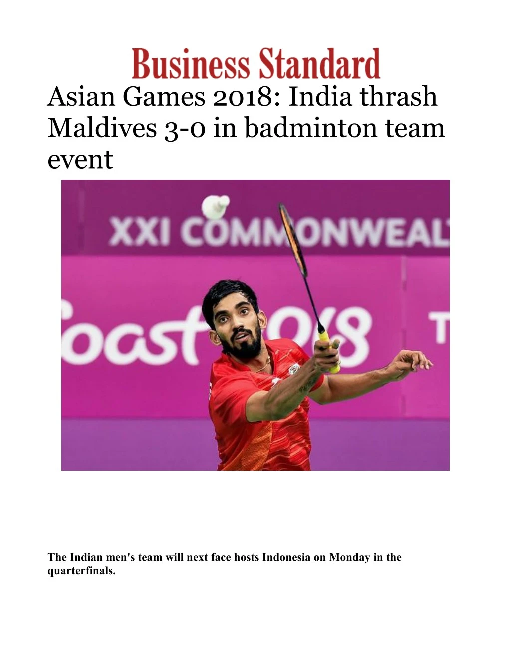 asian games 2018 india thrash maldives