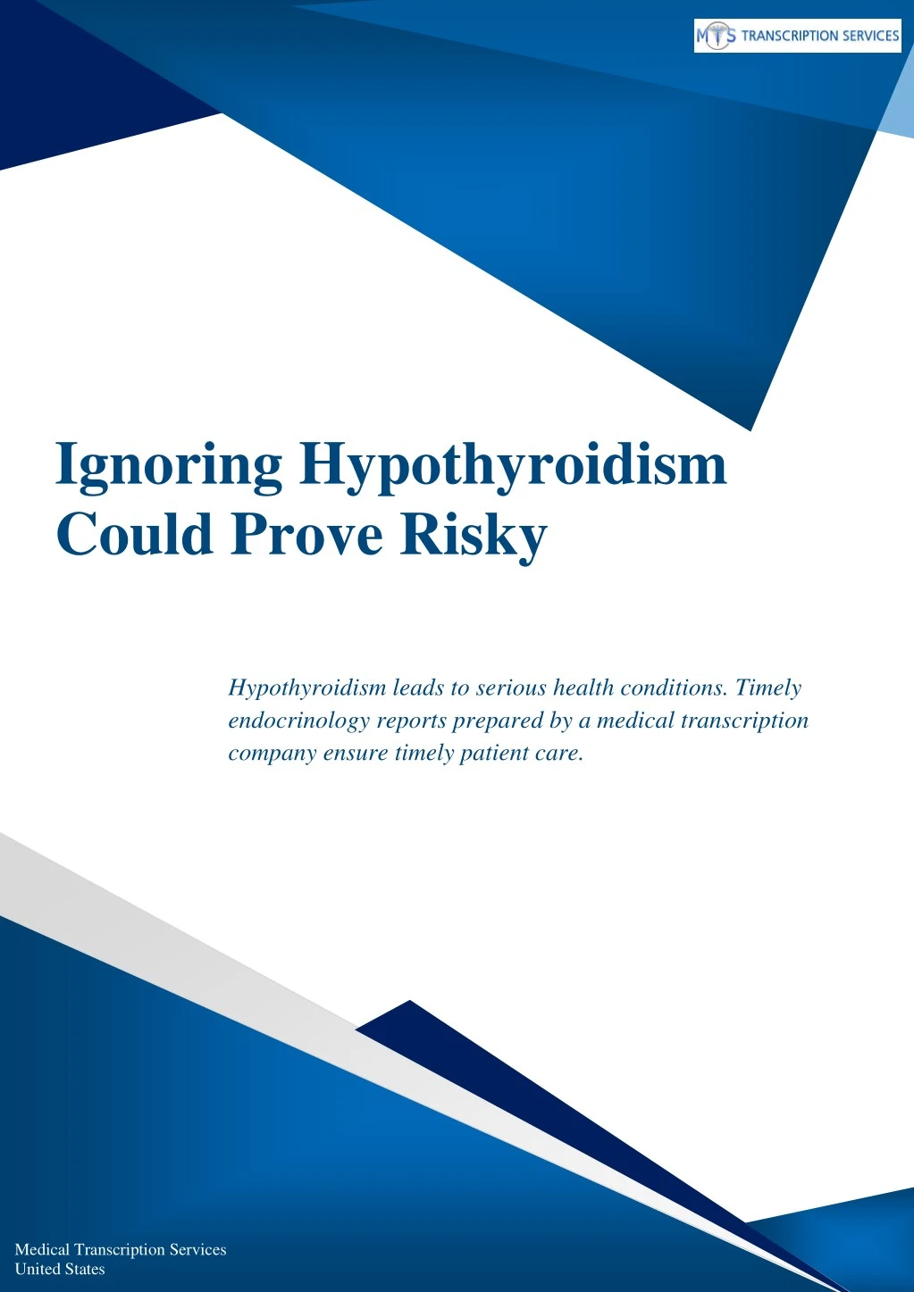 ignoring hypothyroidism could prove risky