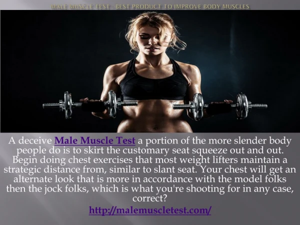 Male Muscle Test - Best Product To Improve body muscles