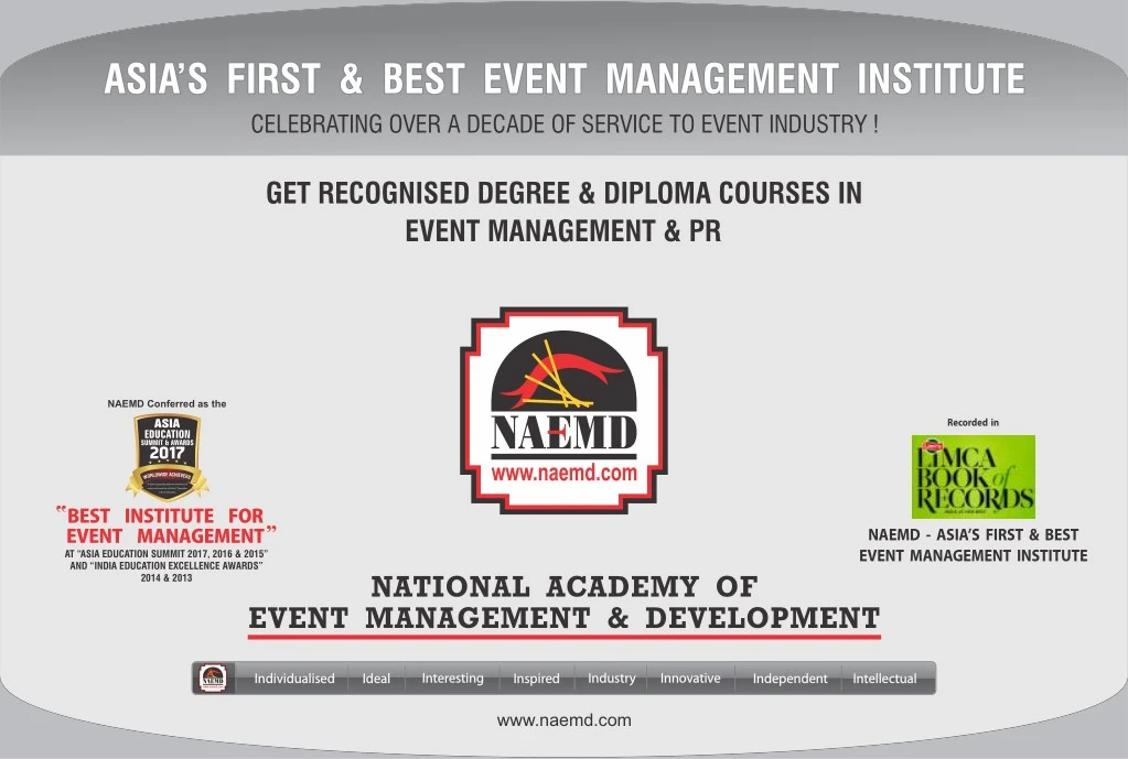 asia s first best event management institute asia
