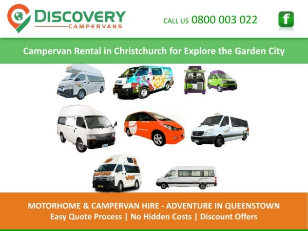 Campervan Rental in Christchurch for Explore the Garden City