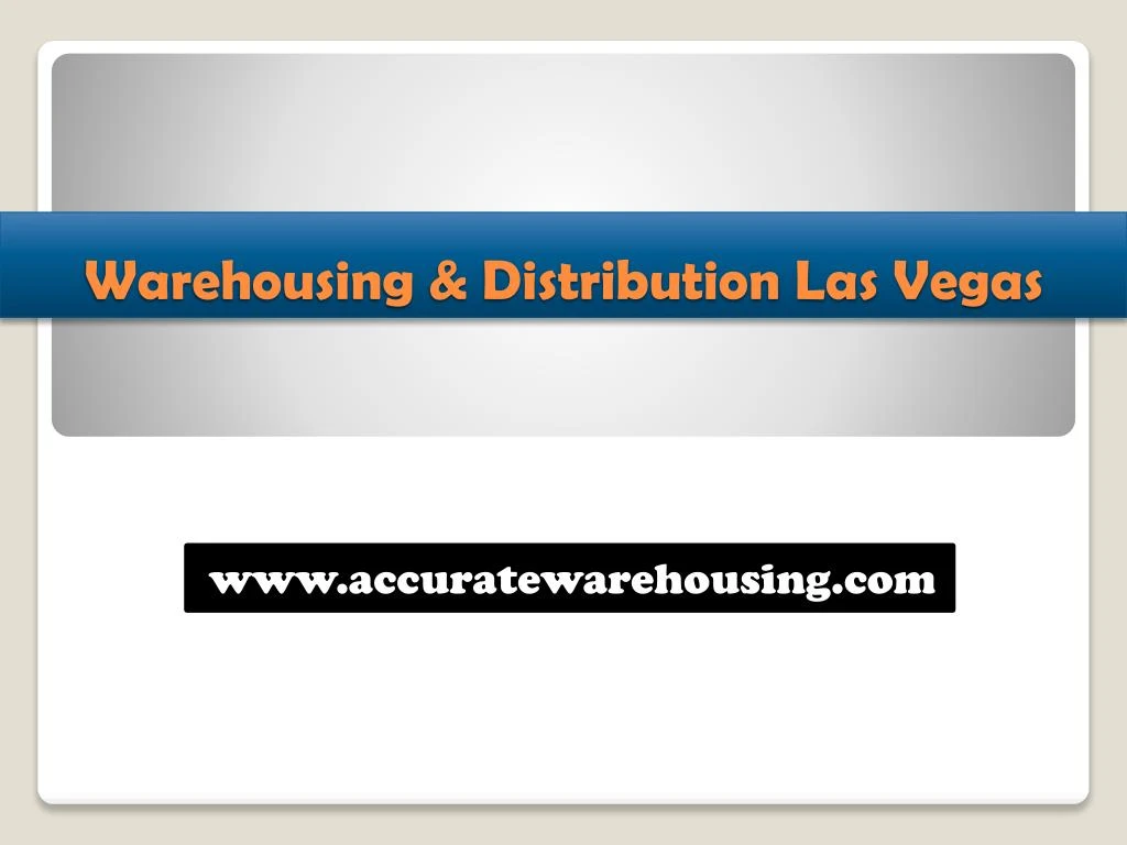warehousing distribution las vegas