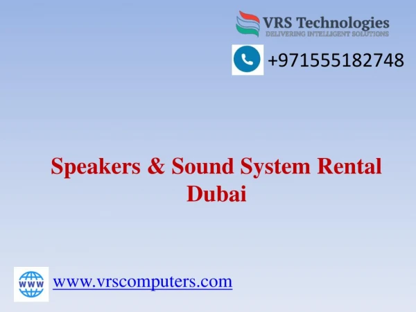 Speakers Rental Dubai - Rent,Lease Speakers,Sound System in Dubai