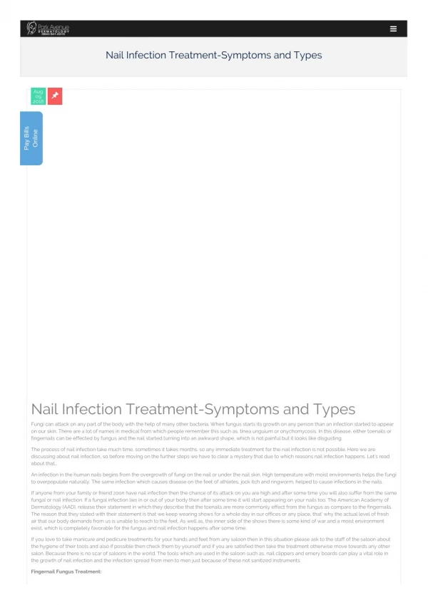 Nail Infection Treatment