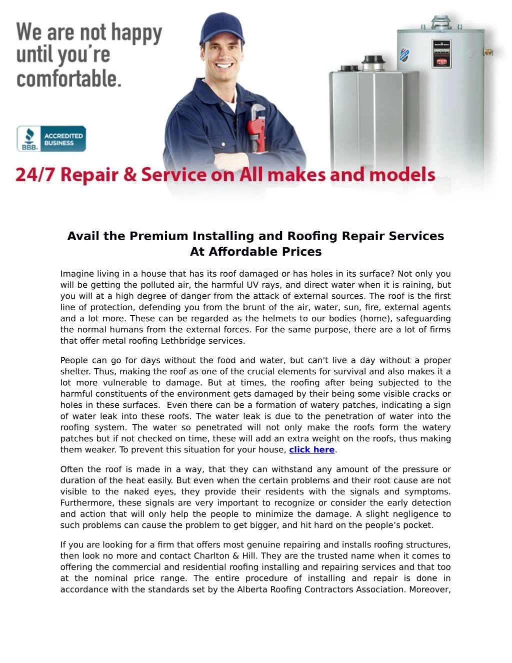 avail the premium installing and roofing repair