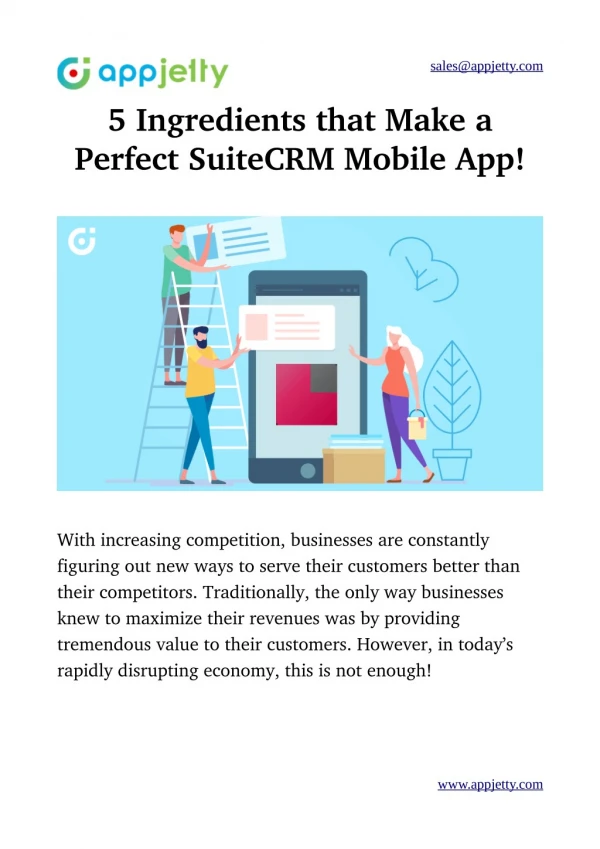 5 Ingredients that Make a Perfect SuiteCRM Mobile App!