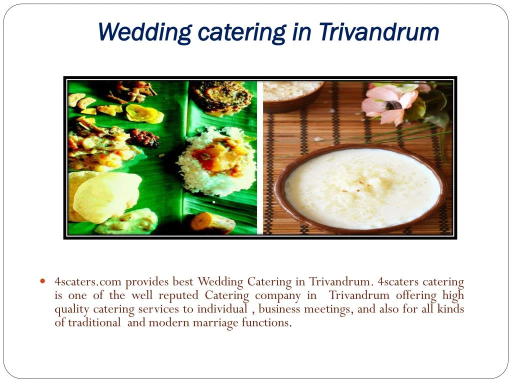 wedding catering in trivandrum