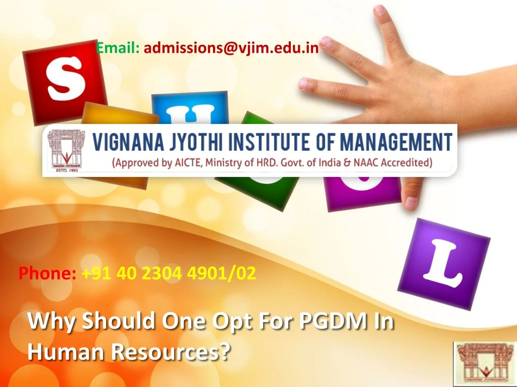 email admissions@vjim edu in