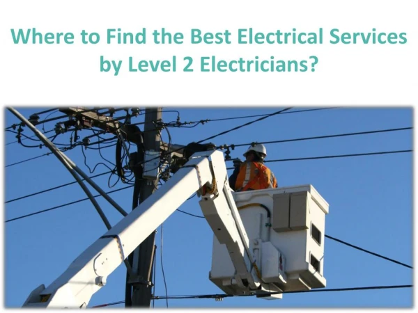 Level 2 electricians | Sydneylevel2
