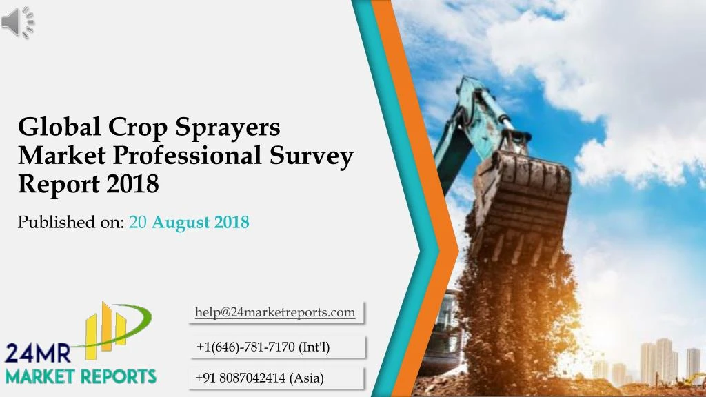 global crop sprayers market professional survey report 2018