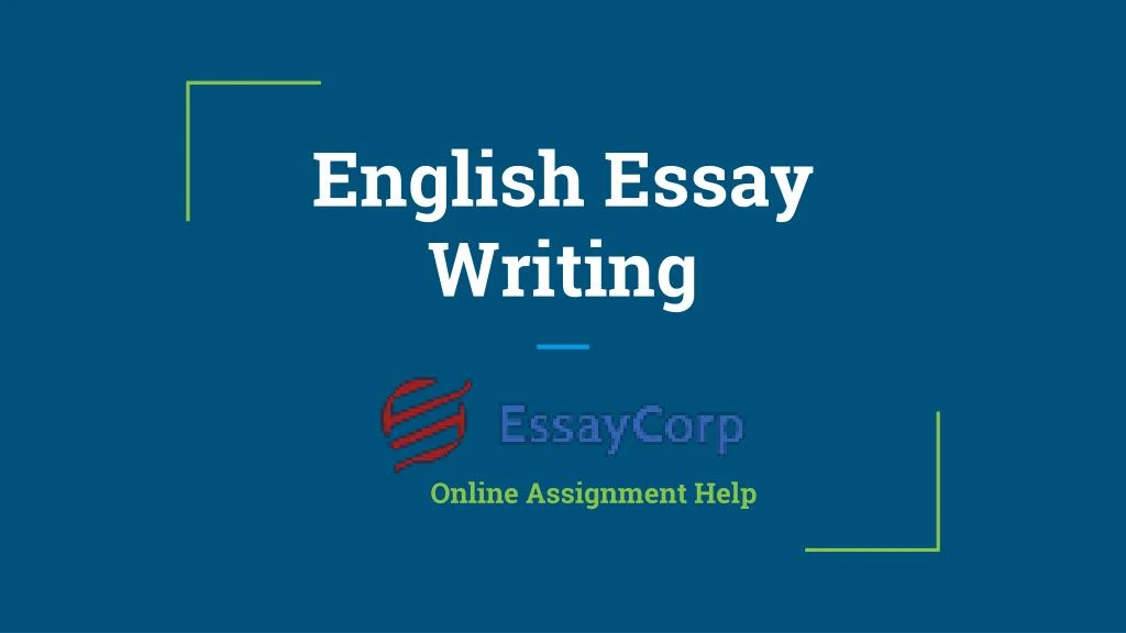 english essay writing