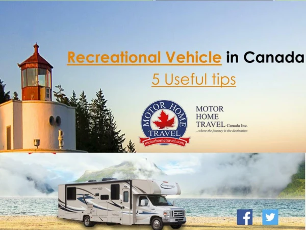 Useful Tips about RV- Motor Home Travels