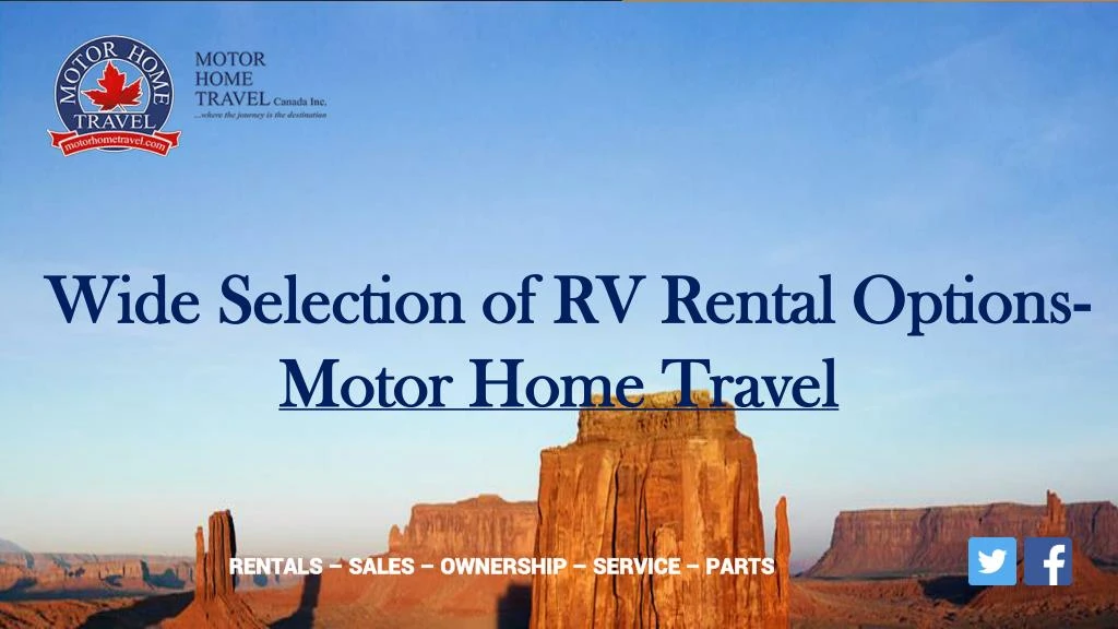 wide selection of rv rental options motor home travel