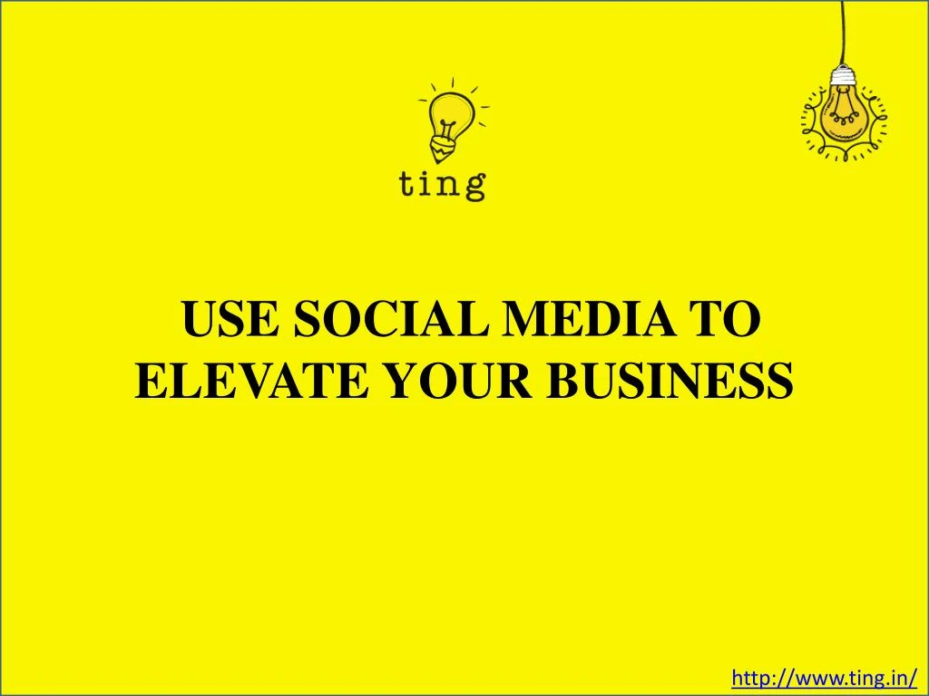 use social media to elevate your business