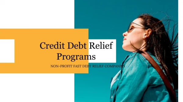 Credit Debt Relief Programs