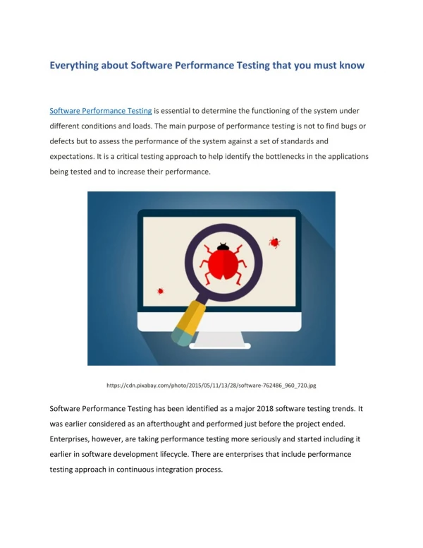 Everything about Software Performance Testing that you must know
