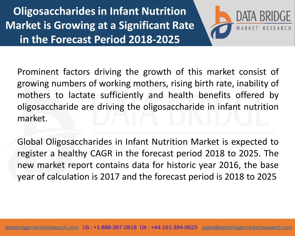 oligosaccharides in infant nutrition market