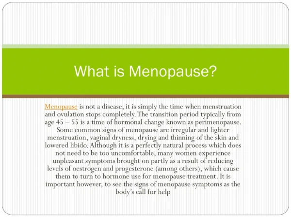 How to get relief from menopause and panic attacks?