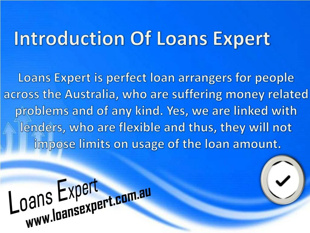 introduction of loans expert