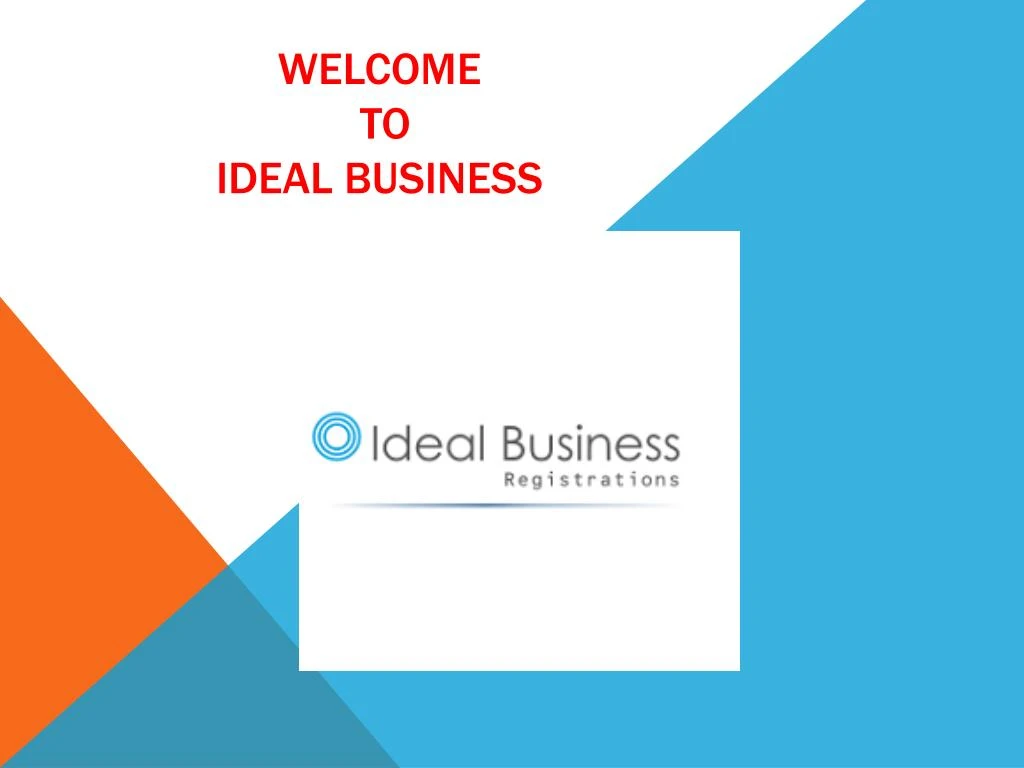 welcome t o ideal business