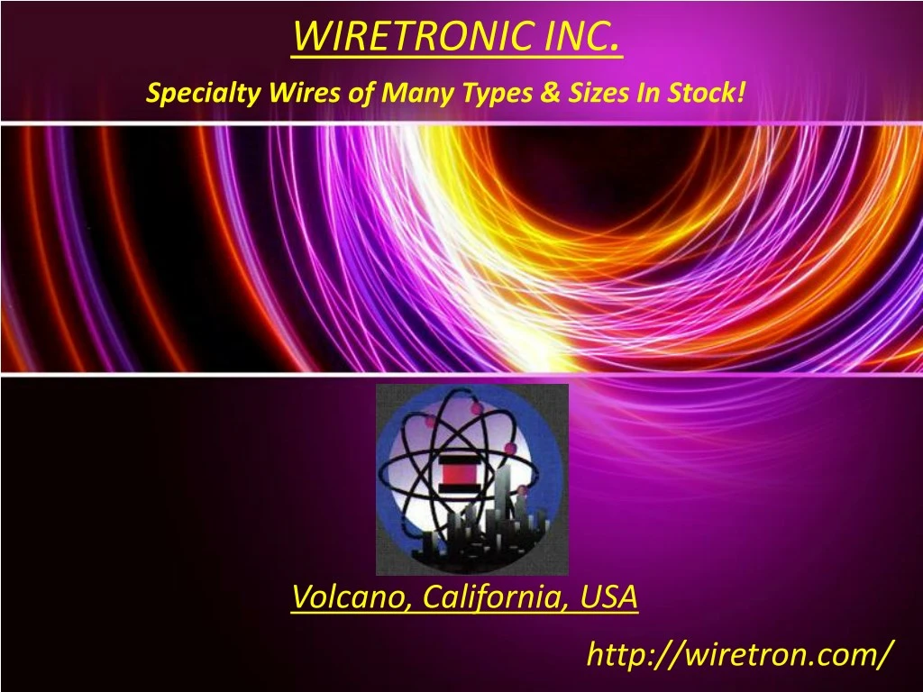 wiretronic inc specialty wires of many types