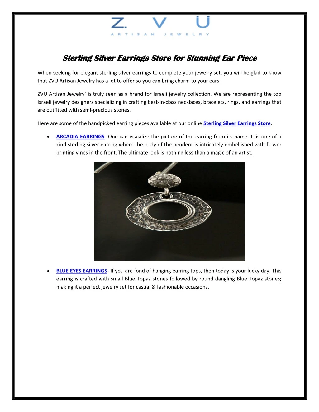 sterling silver earrings store for stunning