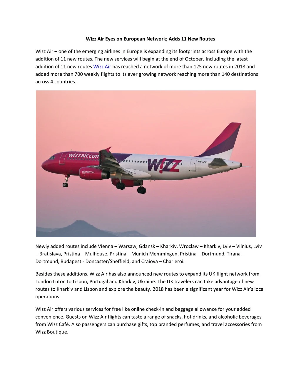 wizz air eyes on european network adds