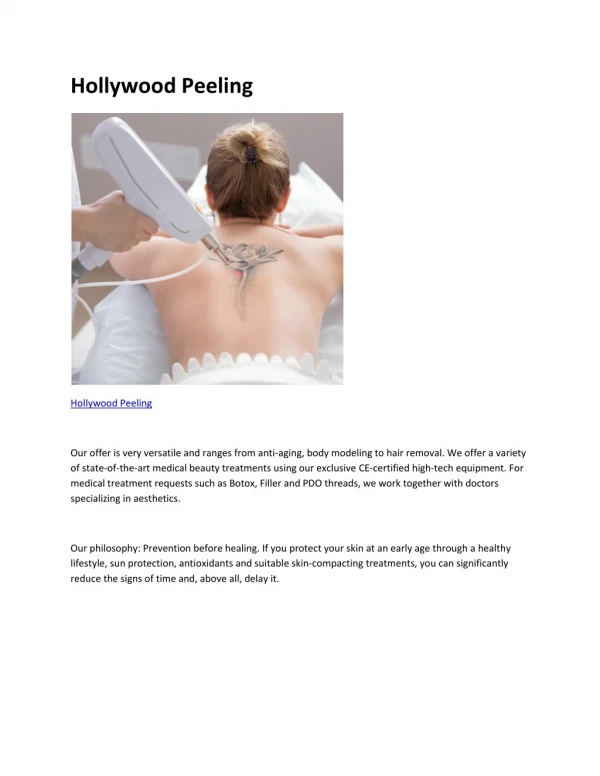 hollywood peeling
