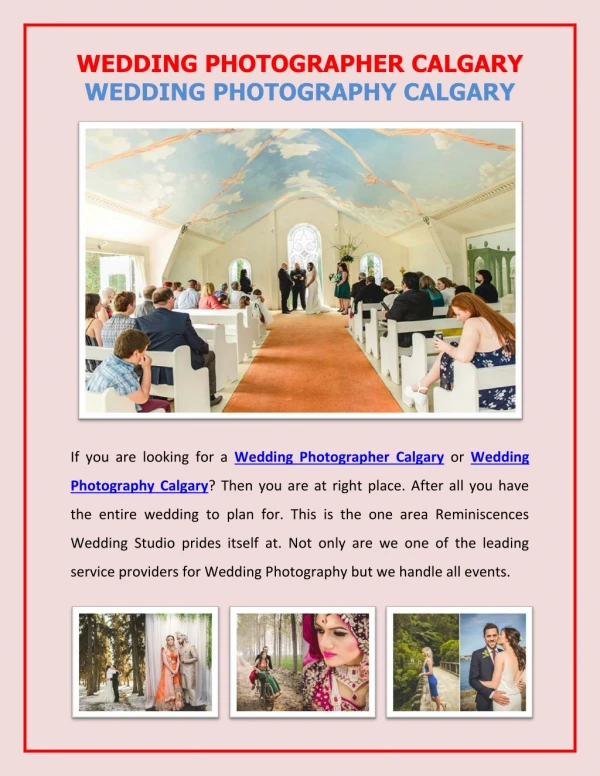 Wedding Photographer Calgary | Wedding Photography Calgary