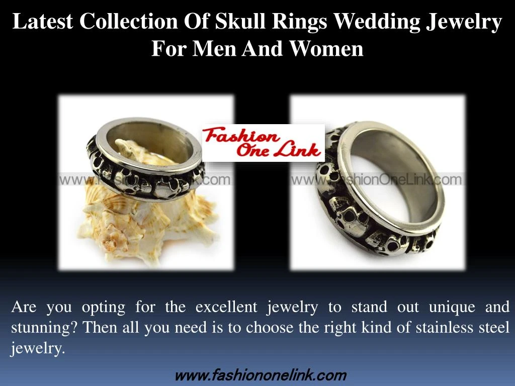 latest collection of skull rings wedding jewelry