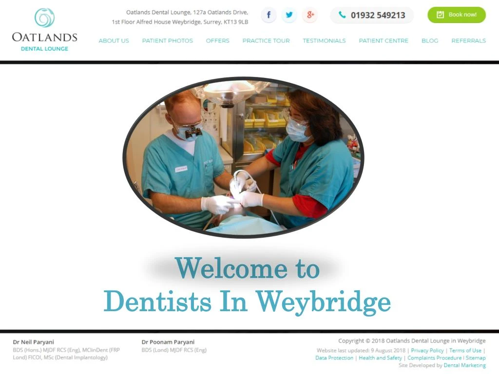 welcome to dentists in weybridge