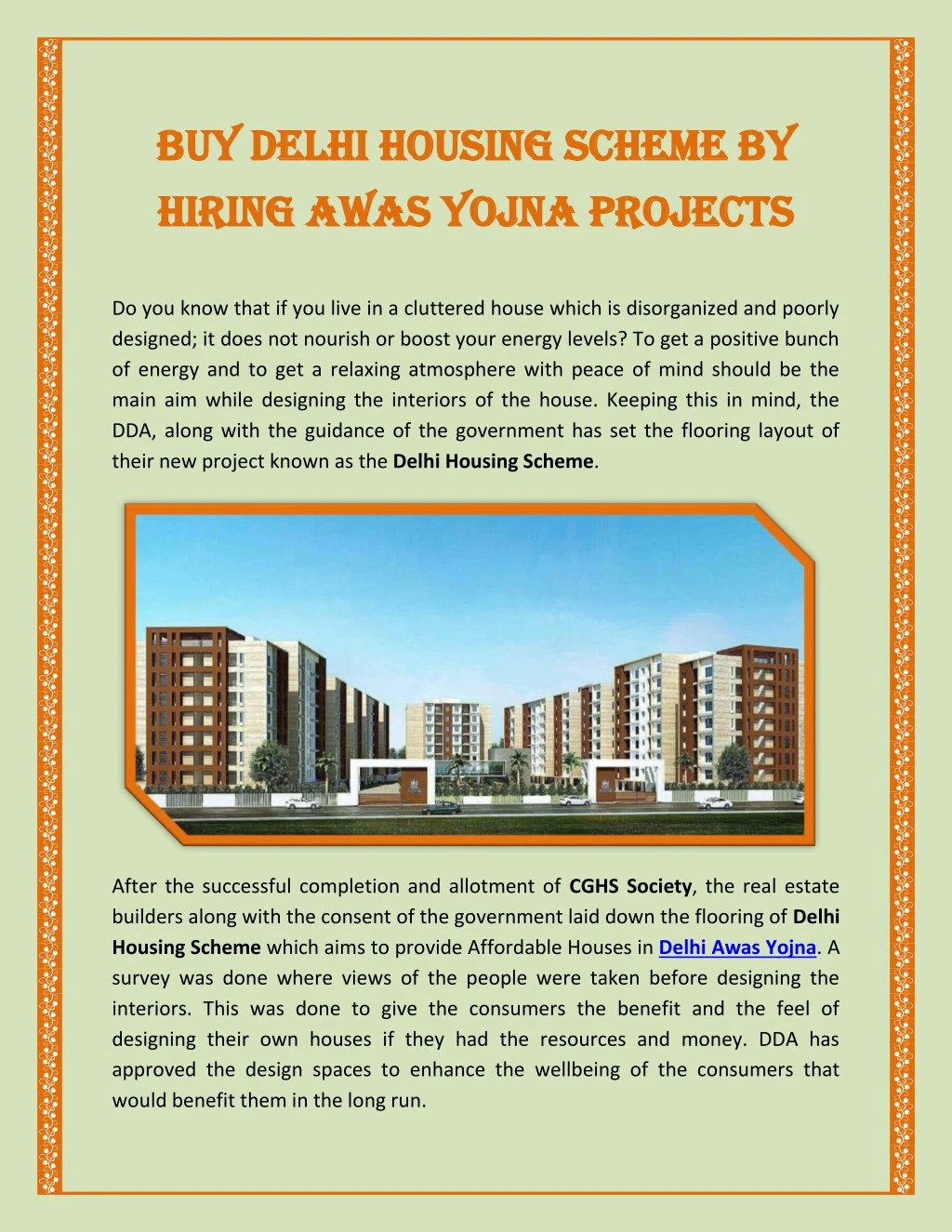 buy delhi housing scheme by buy delhi housing