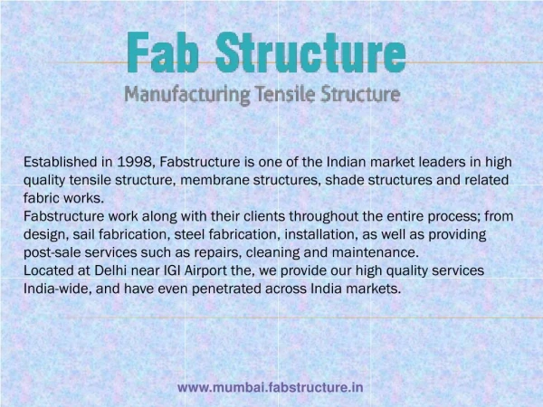 Tensile Structure In Mumbai