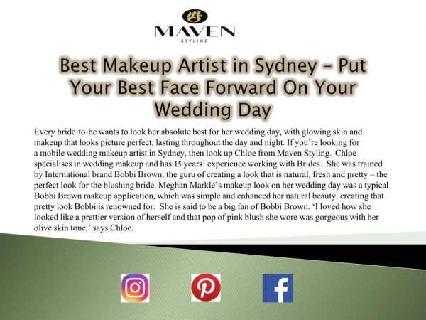 Best Makeup Artist in Sydney â€“ Put Your Best Face Forward On Your Wedding Day