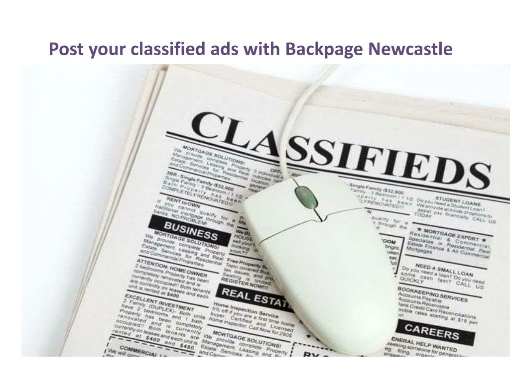 post your classified ads with backpage newcastle