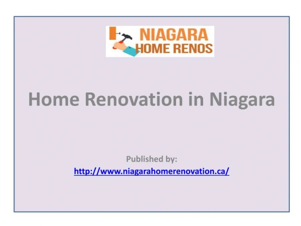 Home Renovation in Niagara