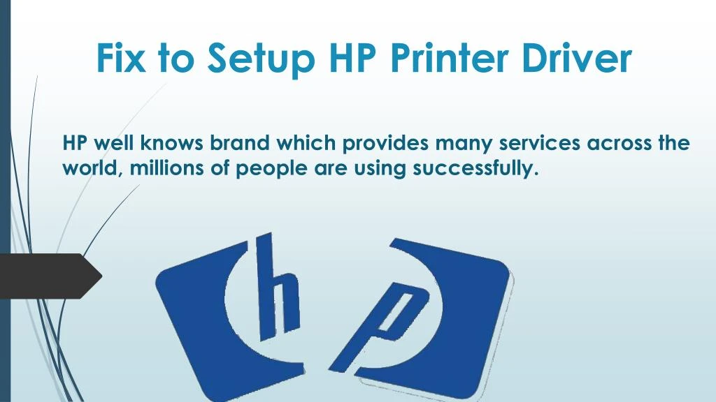 fix to setup hp printer driver