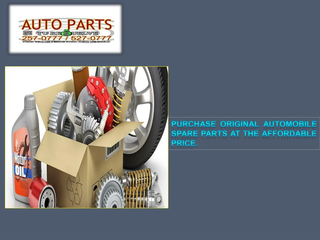 purchase original automobile spare parts